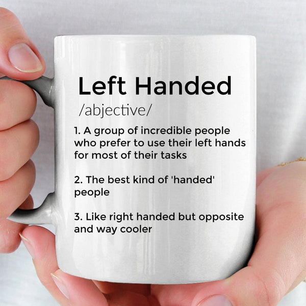 Left Handers Koffie mok. Linkshandige definitie. Lefty Definitie. Cadeau voor linkshandigen