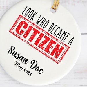 Staatsbürgerschaft Geschenk US Staatsbürgerschaft Ornament Gratulation Geschenk Personalisierte Staatsbürgerschaft Ornament Geschenk für neue australische Staatsbürgerschaft