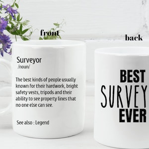Surveyor Mug Personalized gift for Surveyor Best Surveyor ever Surveying Gifts Surveyor Technician Land Surveyor Appreciation Gift Idea