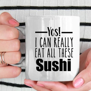 Sushi Mug Sushi Making Mug Sushi maker gift idea Personalized Sushi mug Funny Gift for sushi Lovers