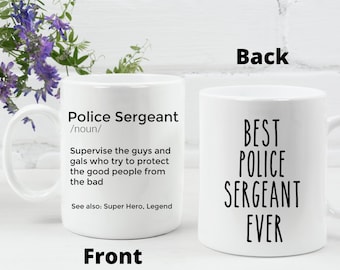 Personalized Police Sergeant Mug: Appreciation Gift