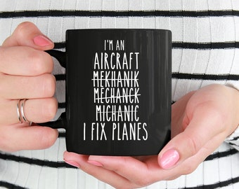 Aircraft Mechanic Mug: Personalized Aviation Gift