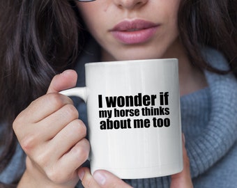 Personalized Horse Racing Mug, Horse Lover Gift