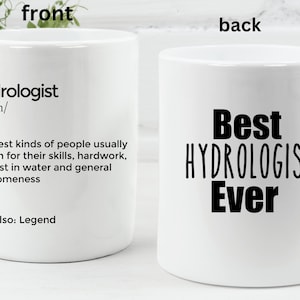 Hydrologe Becher Personalisierte Hydrologe Geschenk Geschenk für Hydrologe beste Hydrologe aller Zeiten Hydrologe Geburtstagsgeschenk