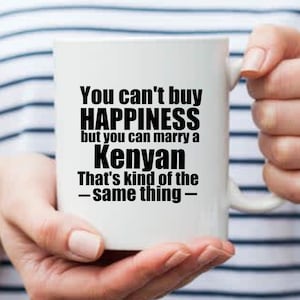 Kenianischer Becher Personalisiert Kenia Tasse Kenia Geschenk für Kenianische Geschenke Kenia Geschenkideen Sie können nicht kaufen Glück