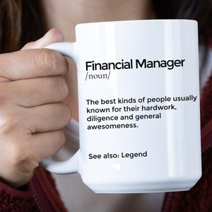 Financial Manager Mug Financial Manager Gift Personalized Financial Manager Financial Management Gift Gift for Financial Manager