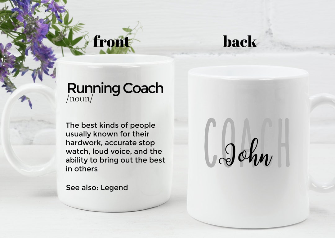 Coach Mug Running Coach Gift Idea Personalized Coach Gifts Coach Appreciation Gift Coach Birthay ...