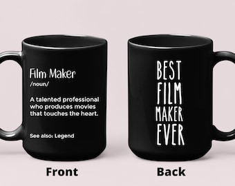 Film Maker Tasse personalisiert Geschenkidee für Film maker Film Making Definition Kaffeetasse