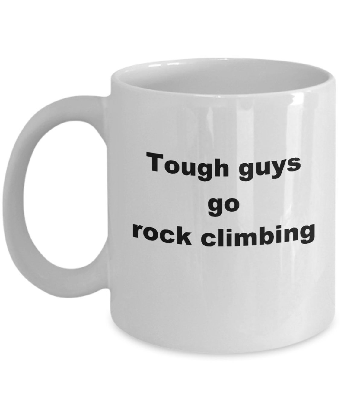 Rock climbers coffee promo mug