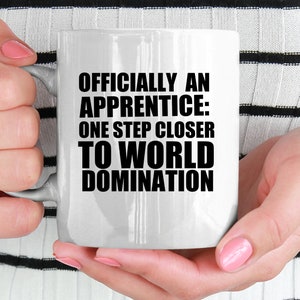 Caneca de presente para aprendiz, ideias personalizadas de presentes para aprendizes, o melhor aprendiz de todos os tempos, presente de aprendizado para iniciantes e especialistas