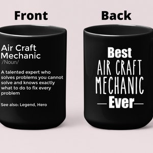 Aircraft Mechanic Gift Personalized Aircraft Mechanic Mug New Aircraft Mechanic Airplane Maintenance Mug Funny Aircraft Mechanic Gift
