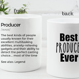 Personalisierte Produzententasse: Film, Video Produktion Produktionsleiter Geschenk