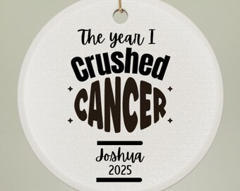 Décoration personnalisée pour survivant du cancer : l'année où j'ai vaincu le cancer