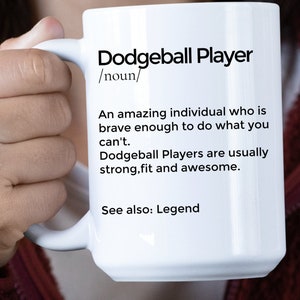 Dodgeball Player Mug Dodgeball Player Gifts Gift for Dodgeball Player Personalized Mug for Dodgeball coach
