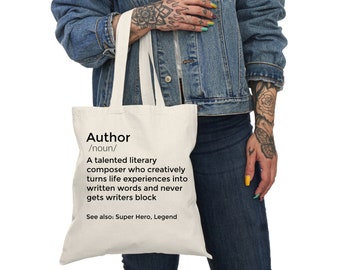 Author Definition Tote Bag: Literary Gift for Writers