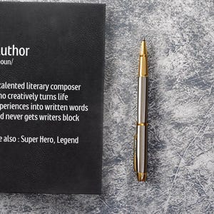 Author Definition Journal: Leatherette Writer&#39;s Notebook