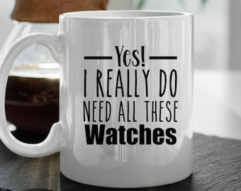 Taza de coleccionista de relojes, regalo personalizado para horólogos