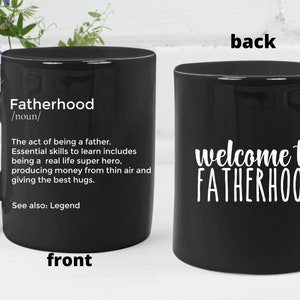 New fathers Gift Welcome to fatherhood New Dad Gift New Dad GIft  from Wife Fatherhood Fathers day Gift Pregnancy Announncement