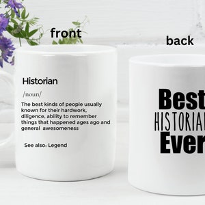Historyk Kubek Prezent dla Historyka Spersonalizowany Historyk Kubek Zabawny Pomysł Na Prezent Dla Nauczyciela Historii