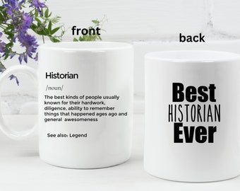 Personalized Historian Definition Mug - Funny History Teacher Gift