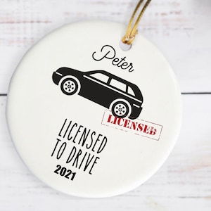 Nieuwe Driver Ornament Gepersonaliseerde Rijbewijs Ornament Nieuwe Driver Bauble Keepsake Eerste Auto ornament geschenk