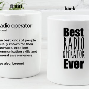 Radio operator Mug Personalized Gift Idea for Radio operator Best Radio operator Ever Radio Presenter Gift Idea