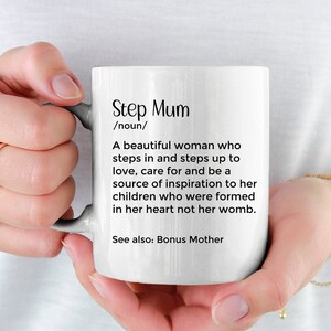 Step Mum mug Personlized Giift for Step Mother Gift ideas Step mum Birthday present 2nd Mom  Gift Foster Mum