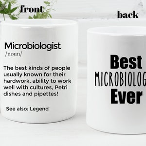Microbiologist Mug Personalized Mug for Microbiologist Best Microbiologist Ever funny Microbiology Student Microbiology Graduate gifts