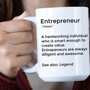 Entrepreneur Mug Entrepreneur Gift CEO Mug Business Owner Mug Boss Lady Mug Small BUsiness Owner Gift