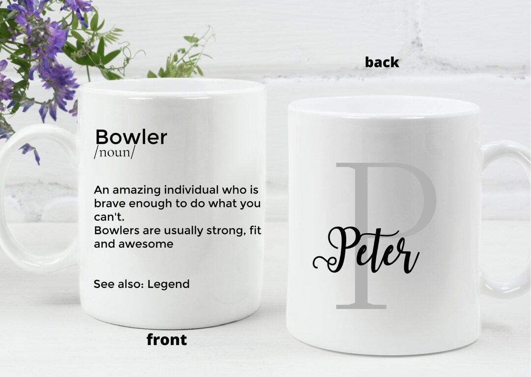 Personalized Bowler Mug: Definition Gift for Bowling Coach - Etsy