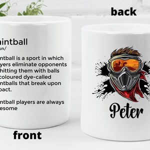 Paintball mug paintball gift personalized paintballer gift custom paintball mug paintballer mug paintball player gift paintball party gift