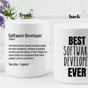 Software developer Mug Personalized Gift Idea for Software developer Best Software developer ever Computer Science Gifts Appreciation Gift
