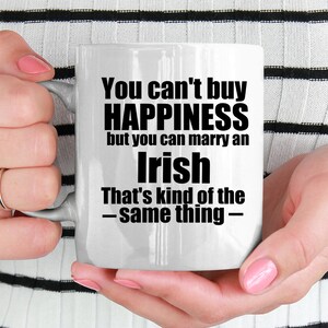 Irische Tasse Personalisiert Irland Tasse Irisches Geschenk Geschenk für Irland Geschenke Irland Geschenkideen Sie können nicht kaufen Glück