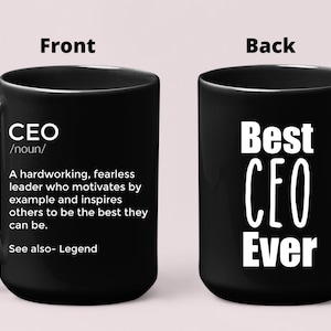 CEO Mug CEO Birthday Gift Personalized Chief Executive Gift ideas CEO Appreciation Gift Mug