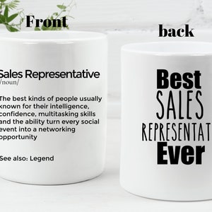 Sales representative Mug Personalized Gift for  Sales representative Best Sales representative ever Best Salesperson