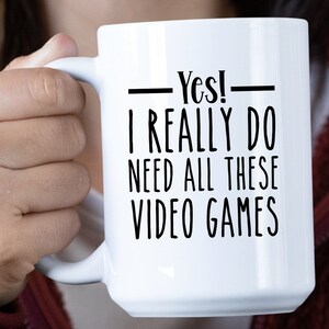 Video Game Mug Personalized Mug for Video Game lovers Video Game Player Mug Funny Video Game Player Gamer Gifts Video Game Collector