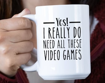 Personalized Video Game Mug: Funny Gamer Gift