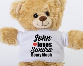 Personalized Large Teddy Bear Gift Valentine Day Gift Ideas Custom Made Teddy Bear