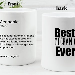 Mechanic Mug Mug personnalisé pour mécanicien Funny Mechanic mug vintage Mechanic Mug Best Mechanic Ever Car Enthusiast Gift Workshop Gift