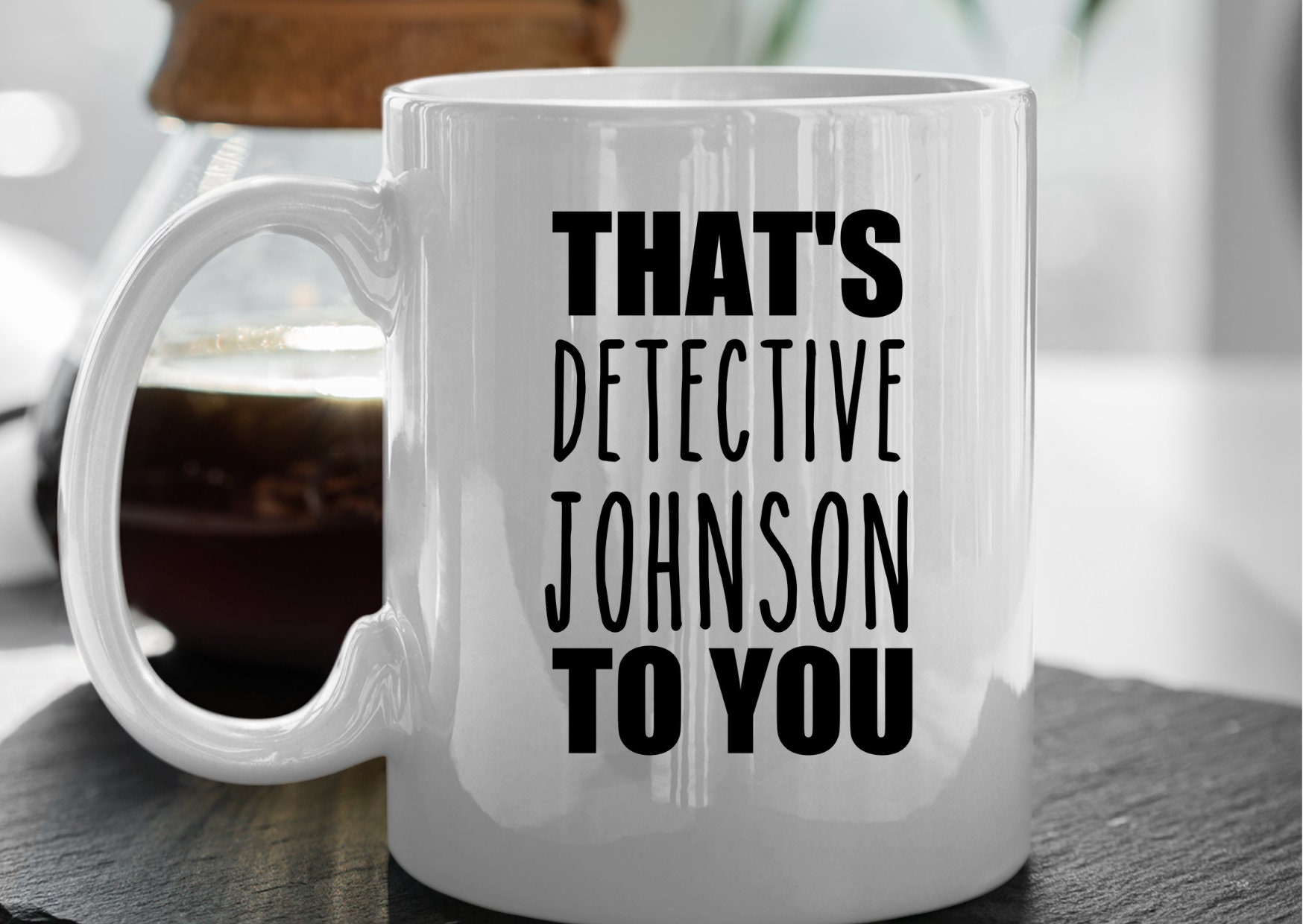 Detective Mug Detective Gifts Personalized Present for a New Detective