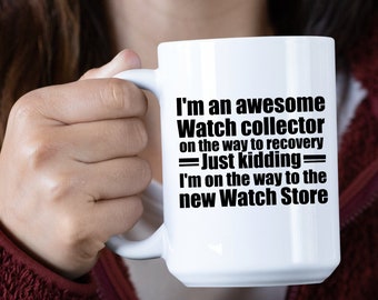 Taza personalizada para coleccionistas de relojes: un regalo divertido para los amantes de los relojes