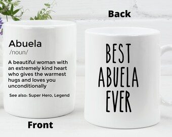 Personalized Abuela Definition Coffee Mug, Grandma Ever