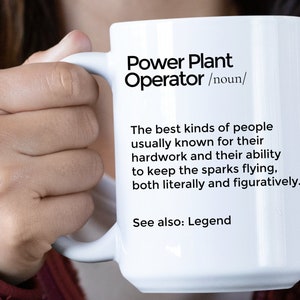 Power Mug Personalized Gift for Power Plant Operator Power Plant Opertor Mug  Best power Plant Operator Ever Power Plant Technician Mug