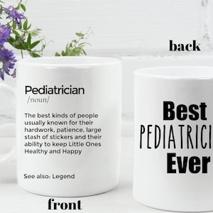 Caneca de pediatra Caneca personalizada para pediatra Melhor pediatra de todos os tempos presente de agradecimento para médico pediatra presente enfermeira pediátrica