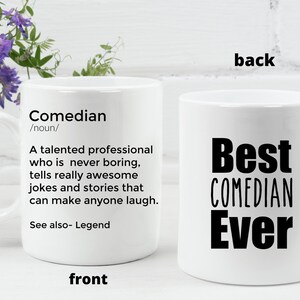 Caneca comediante presente comediante presente para comediante presente para artista comediante caneca presente de apreciação comediante