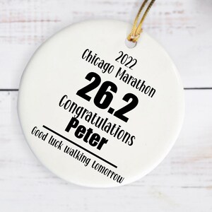 Marathon Ornament Personalized 26.2 Ornament Funny Keepsake Gift Marathon Christmas Ornament Gift