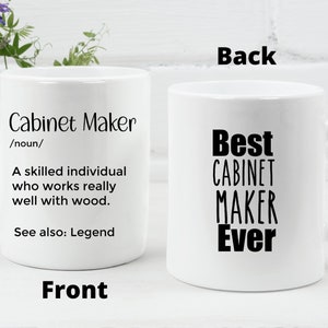 Tischler Becher Personalisierter Tischler Geschenkidee Tischler Becher Möbelschreiner Definition