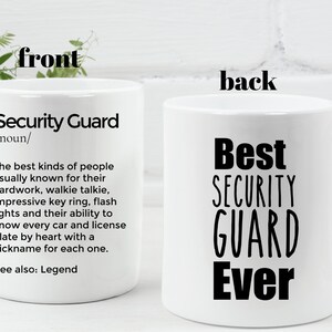 Security guard Mug Personalized Gift for Security guard Best Security guard Ever Security Team Mug, Guard Appreciation, Security Personnel