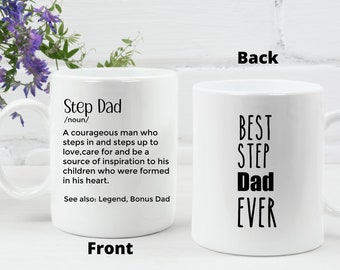 Caneca de café personalizada para padrasto - presente para padrasto