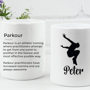 Parkour Mug Parkour Gift Gepersonaliseerde Parkour Gift Gift voor Parkour Lovers Parkour Present Parkour Lovers